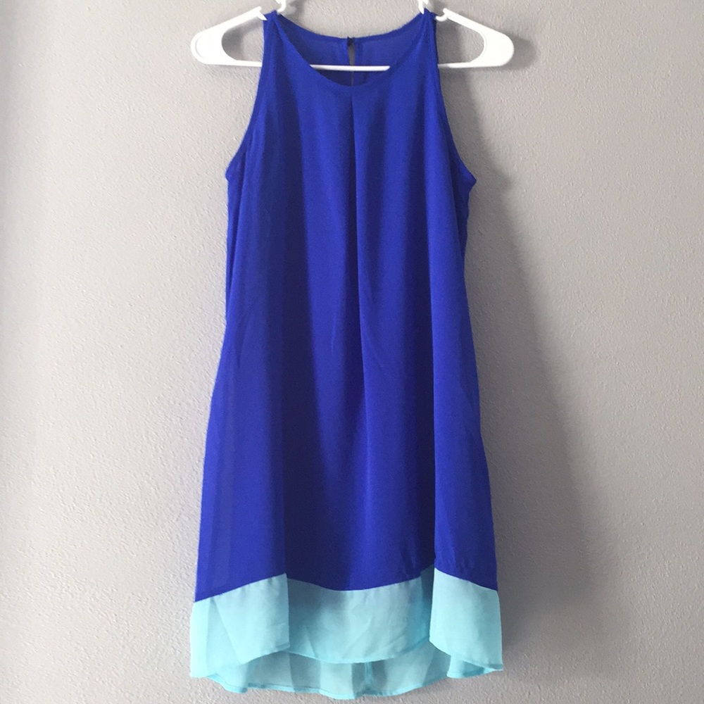 Blue mini dress 14